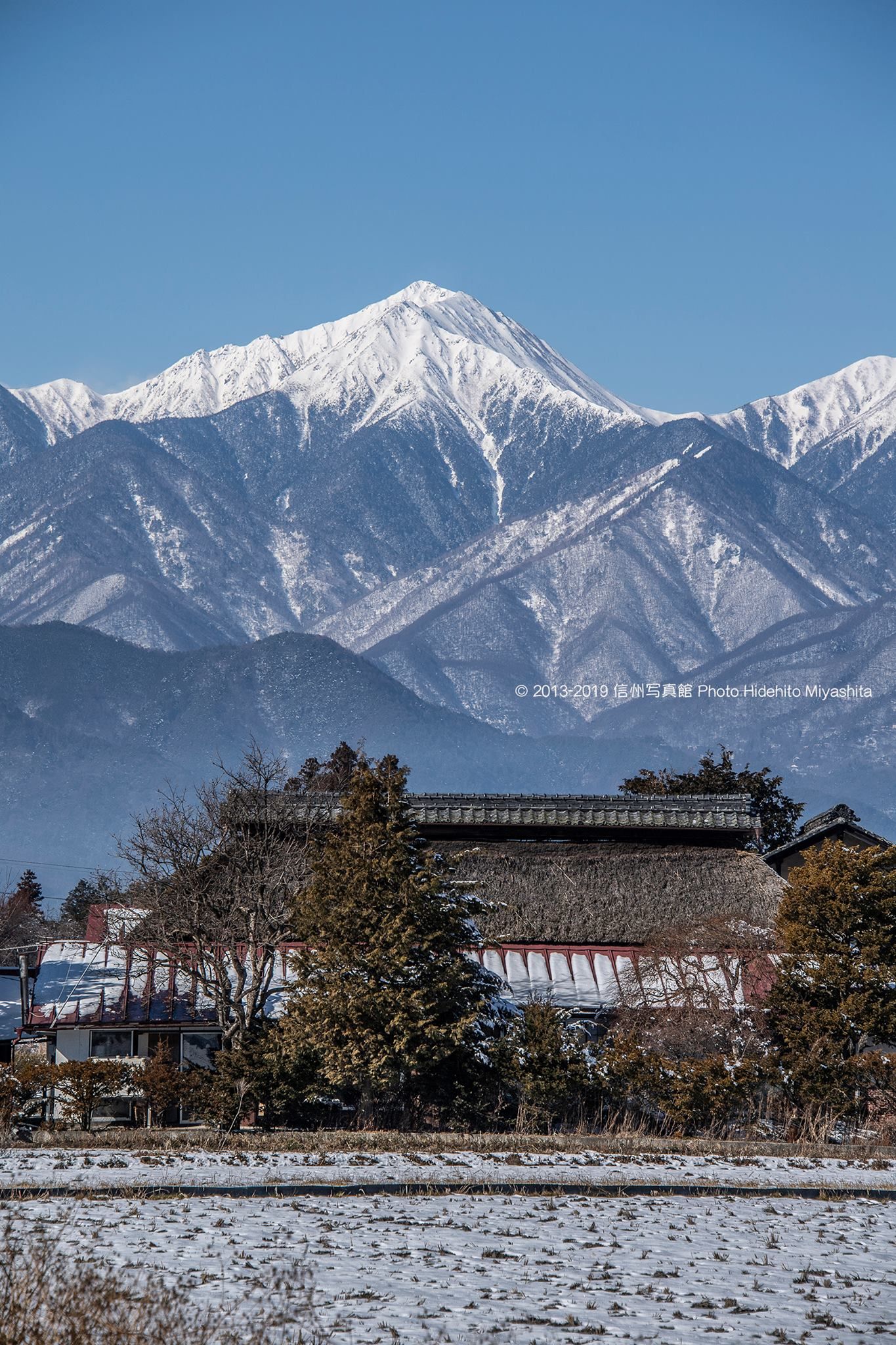 信州写真館 雪の朝 信州写真館 雪の朝