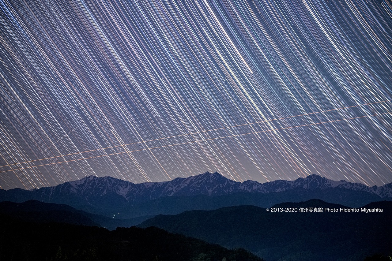 仁科三山に降る星々
