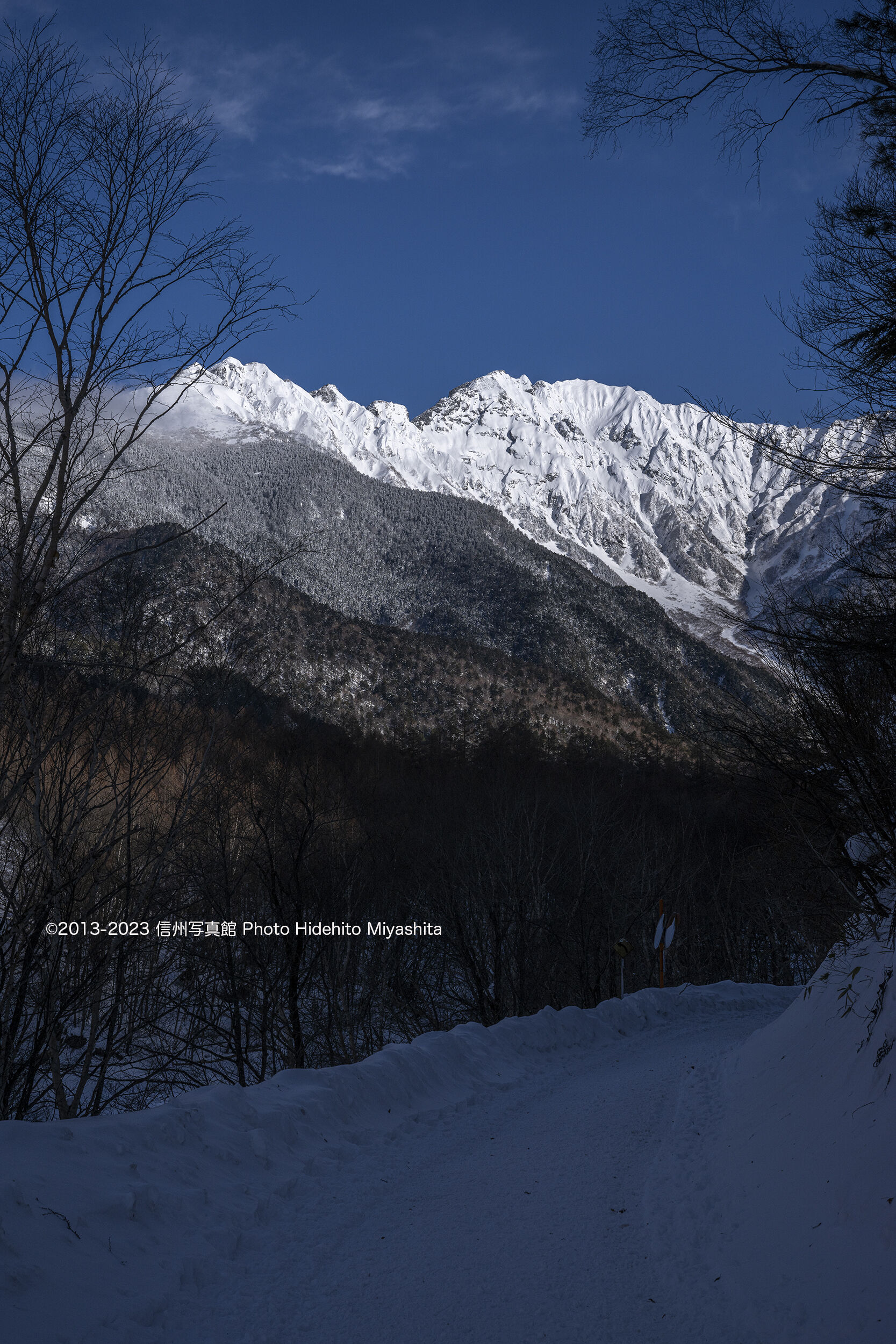 雪の上高地 : 信州写真館