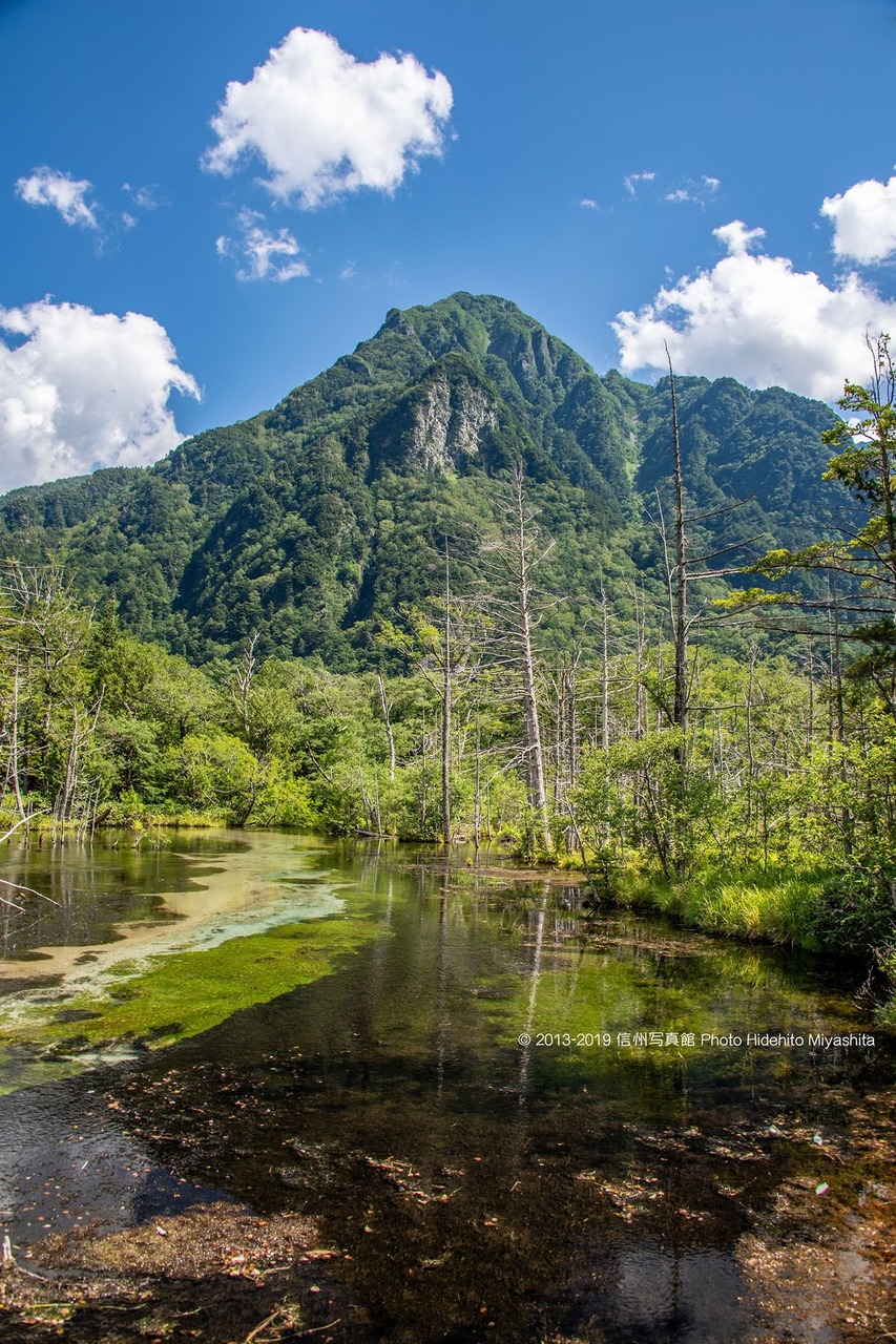 岳沢より望む六百山