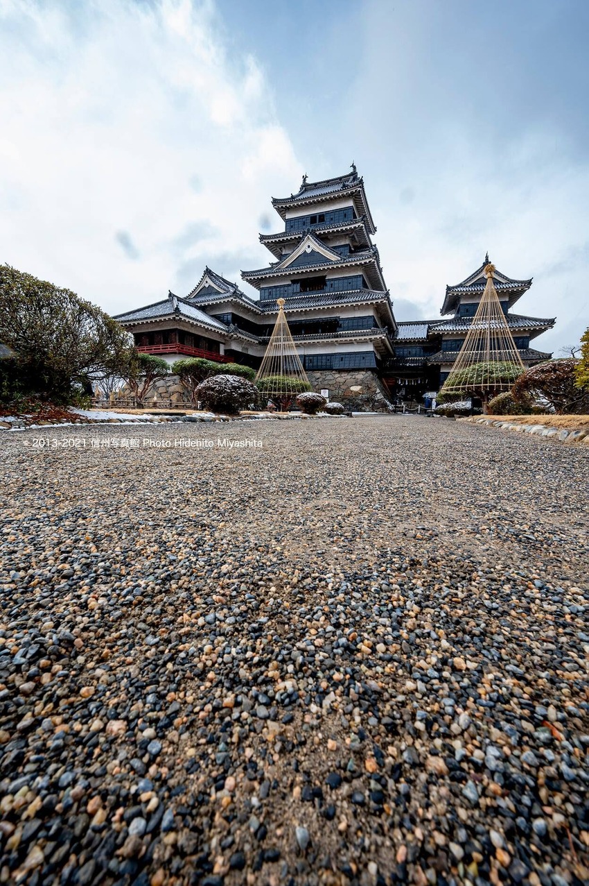 新春の松本城