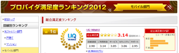 プロバイダ満足度ランキング2012