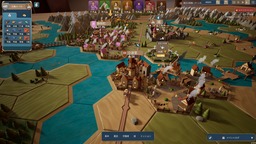 金色の彫像建設中