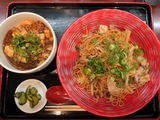 やきそば+麻婆丼セット@あかぞう