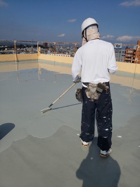 山根ビル南西方向端壁防水工事_191217_0656