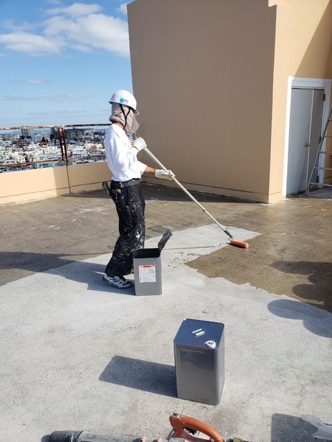 山根ビル南西方向端壁防水工事_191217_0612