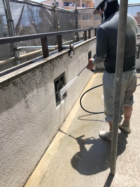 高圧洗浄 壁