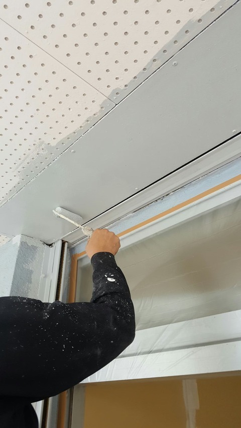 シャッター天井　塗替