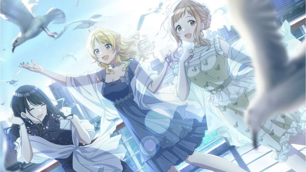 アイドルマスター シャニマス イルミネドレスは庭園を背景してるな 結婚式感が出て良い