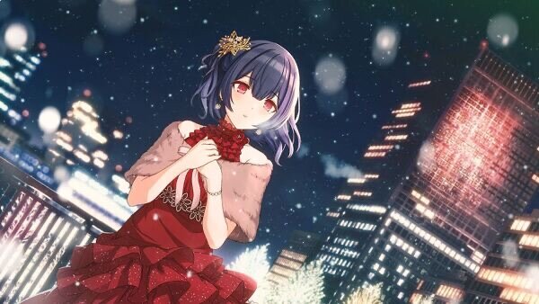 アイドルマスター シャニマス 12月の限定pssrってなにげにパーティドレス系衣装で固まってるんだなって全部放クラじゃねぇか