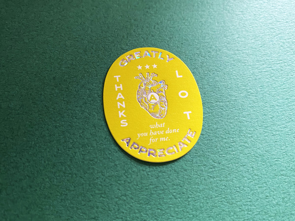 第５回　竹尾「DEEP UV ヴァンヌーボ」で作るフレークシール