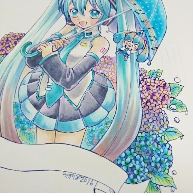コピックイラストメイキング 2次作品 初音ミク きゃべつ通信 うぽぽ日記 コピックイラストメイキング 2次作品 初音ミク きゃべつ通信 うぽぽ日記