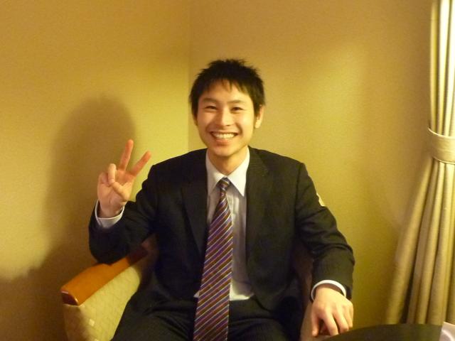 爽やか卒業生と 塩釜fc前理事長の日記