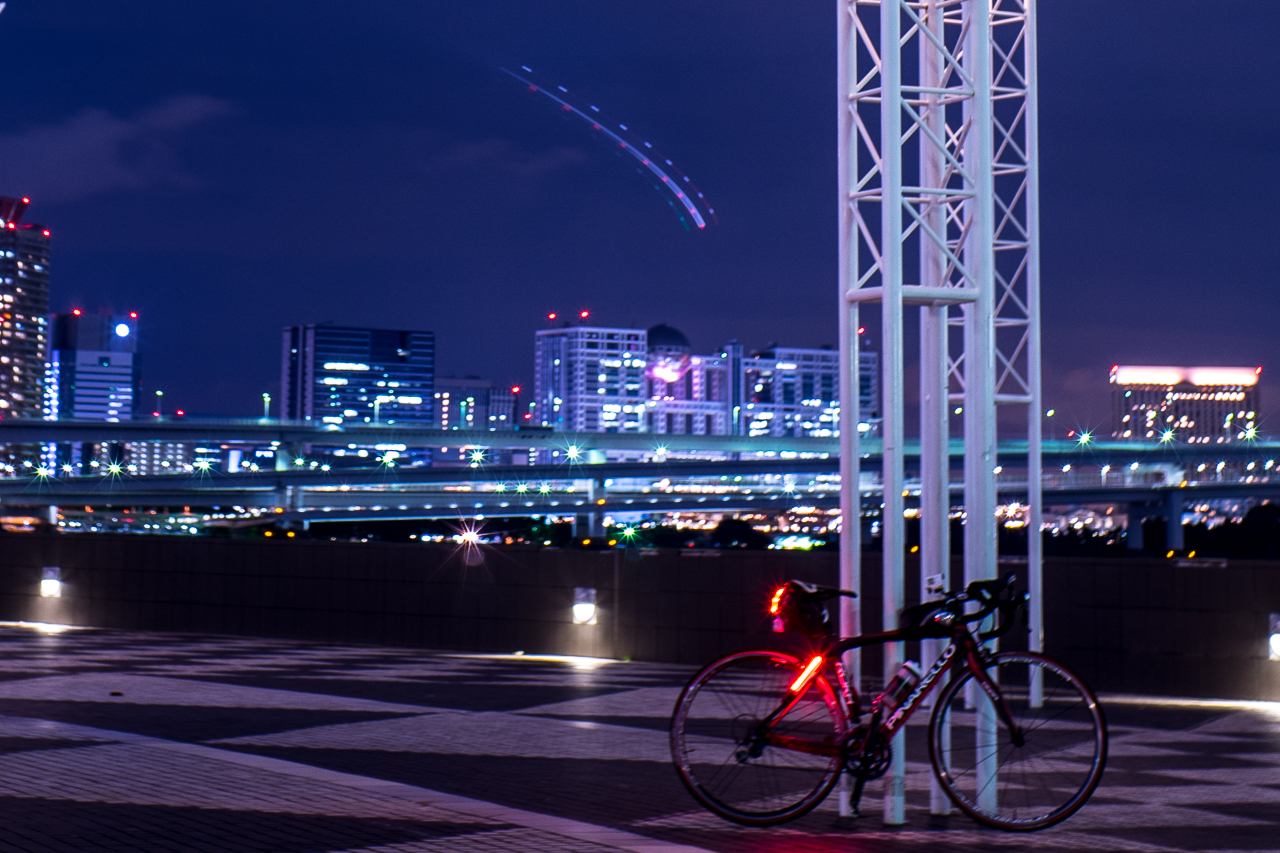 しおいんですけど ロードバイク 夜景の撮影で使えるテク と言うほどもない話