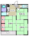 コーポ阿部・3K・アパート・間取図2