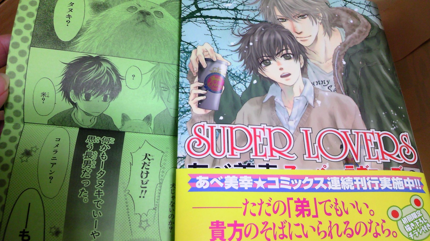 あべ美幸先生のsuper Lovers 2巻 そしてドラマcdが 月のつぶやき