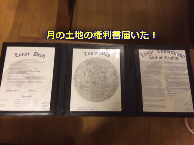 ルナエンバシージャパン 月の土地 月 土地 権利書 - 美術品