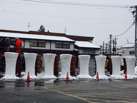 雪像ろうそく