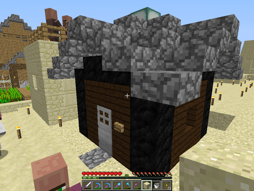 エンダーチェスト小屋を作る しらりんのマイクラ日記 エンダーチェスト小屋を作る しらりんのマイクラ日記