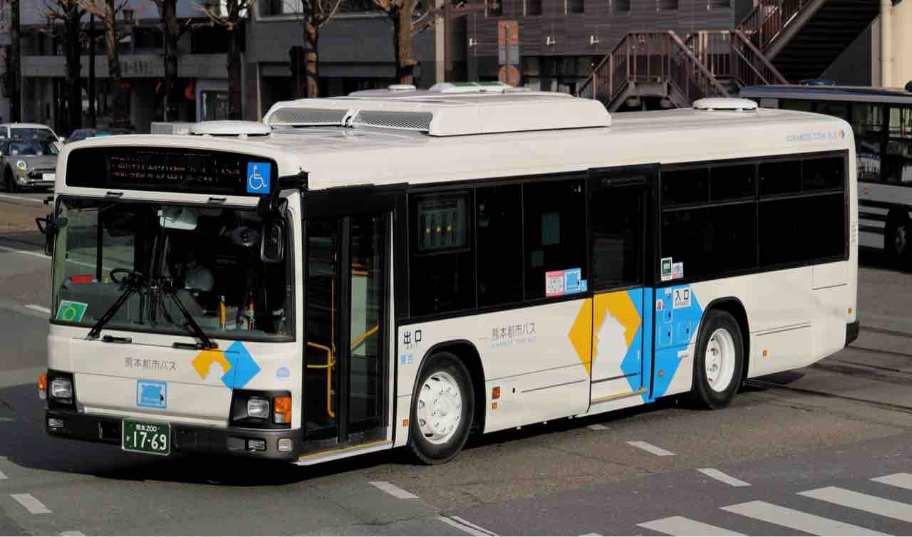 熊本都市バス 熊本0か1769 ひのくに備忘録館