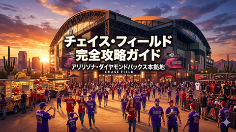 チェイス・フィールド外観 ダイヤモンドバックスファン集結