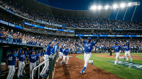 MLBホームラン祝福シーン