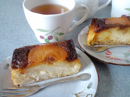 リンゴケーキ四角