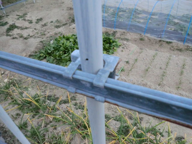 ビニールハウスを建てる 六日目 ビニペット取り付け : 田舎暮らし・煙 
