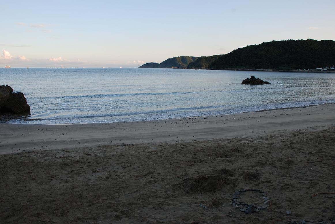 産湯海水浴場と阿尾漁港 田舎暮らし 煙樹ヶ浜 えんじゅがはま だより