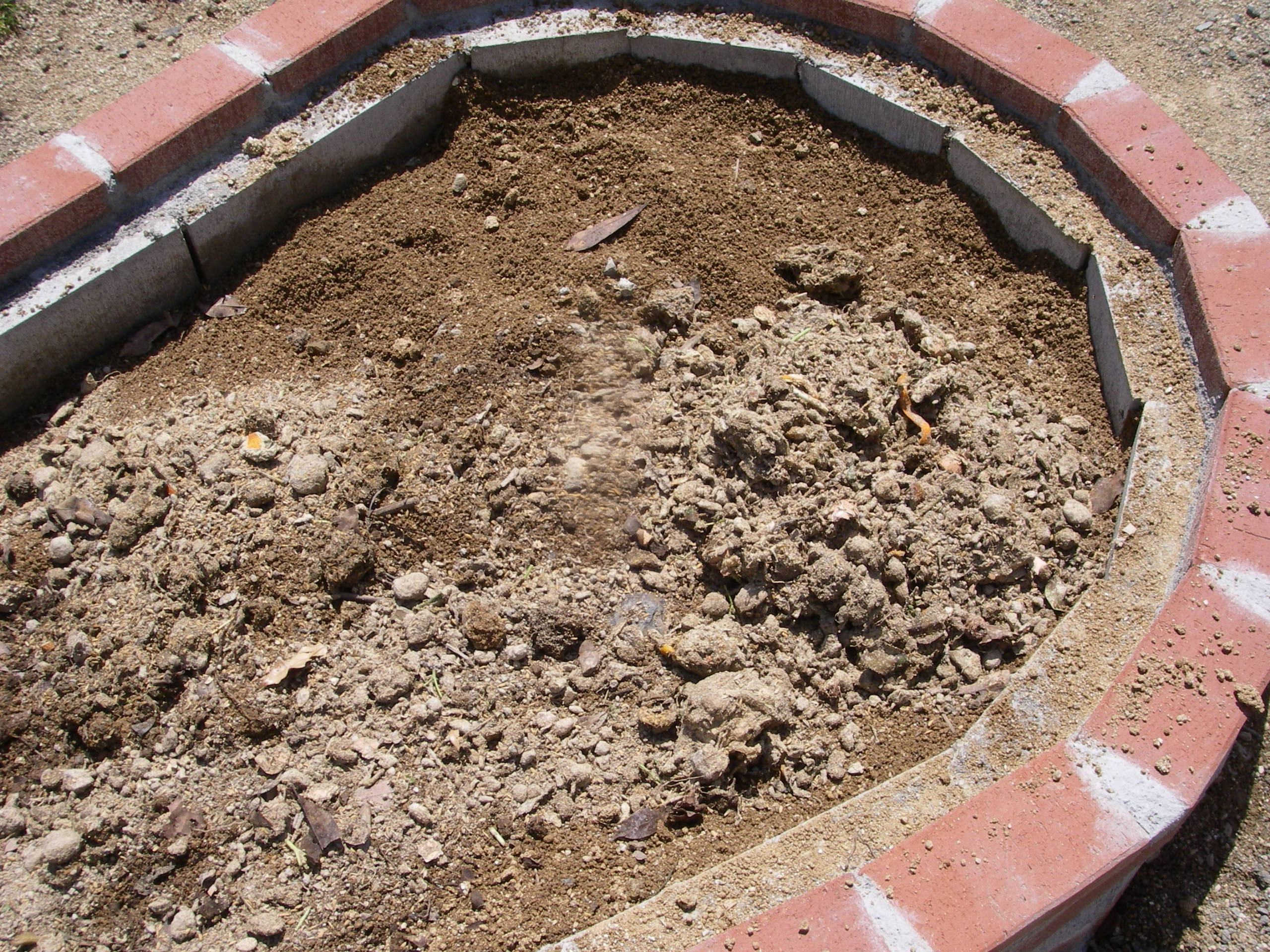 レンガの花壇を造る 三日目 田舎暮らし 煙樹ヶ浜 えんじゅがはま だより
