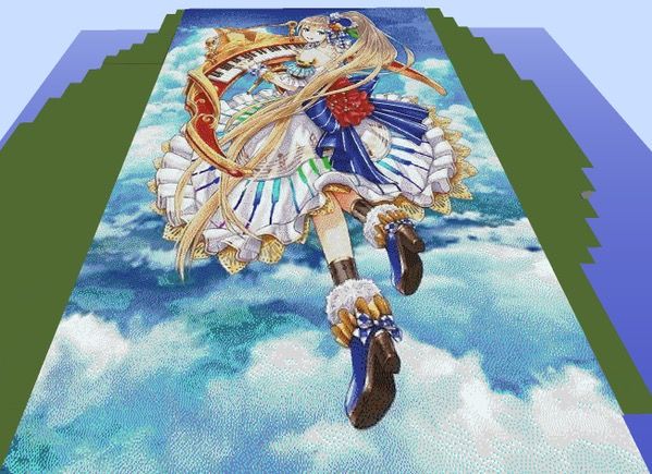 白猫 テレーゼの立ち絵をマインクラフトで再現するとこうなる 白猫プロジェクト攻略 まとめ 白猫 テレーゼの立ち絵をマインクラフトで再現するとこうなる 白猫プロジェクト攻略 まとめ