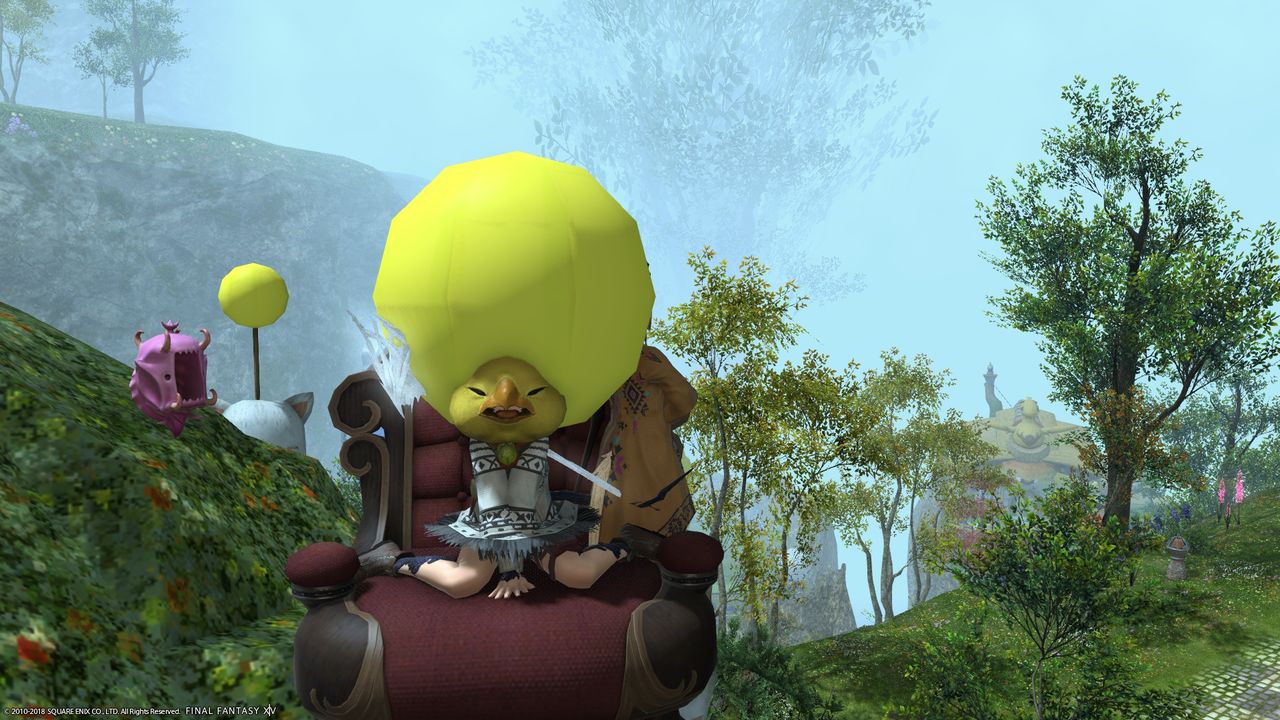 チョコボヘッドアフロバージョン Fcメン 紅白饅頭 Ff14ss日記