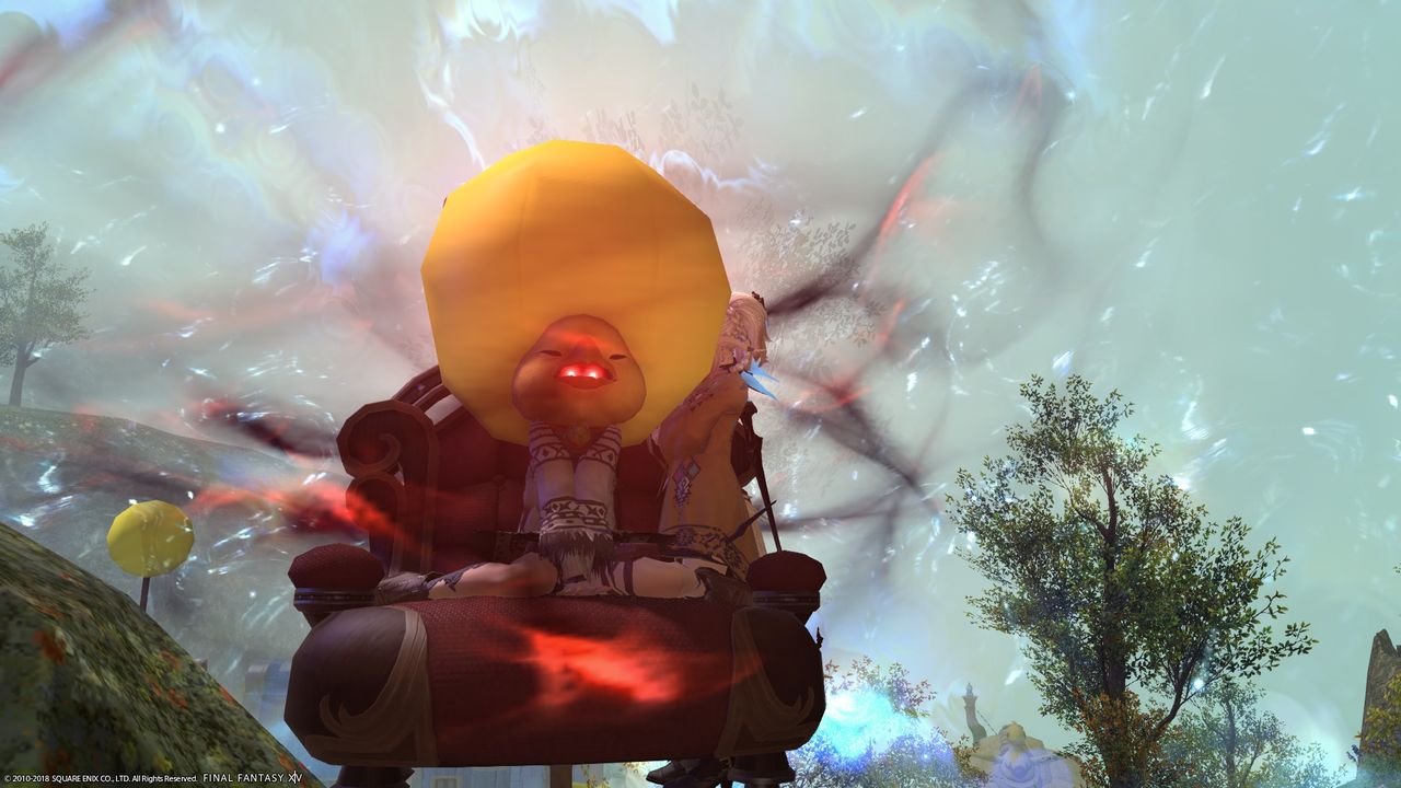 チョコボヘッドアフロバージョン Fcメン 紅白饅頭 Ff14ss日記