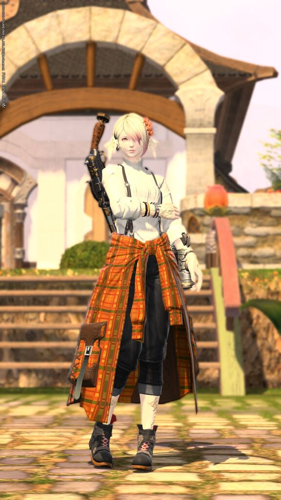 花栽培と新式をジェットブラックに あと機工士 紅白饅頭 Ff14ss日記