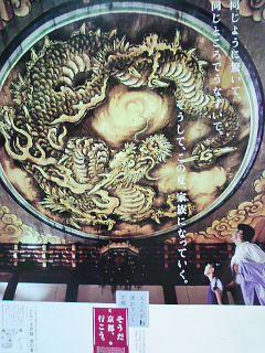 京都妙心寺の天井画 八方にらみの龍 ミラノ駐在ブログ