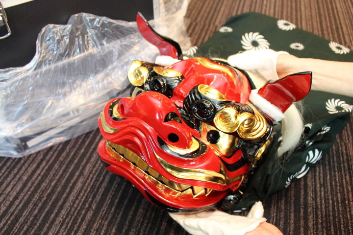 獅子舞セット 大好評 国産獅子舞セット 宇津一尺 販売例 : 伝統品質◇昭和28年創業