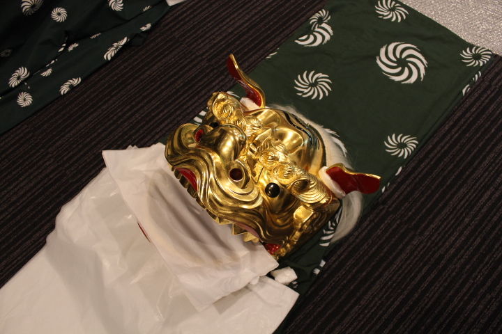 国産獅子舞総金九寸一式セット（お祭り）