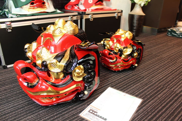 国産獅子頭 ハイエンドモデル 総宇津 一尺三寸＆一尺 販売例
