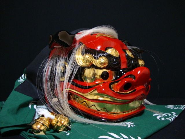 獅子頭　獅子舞 獅子頭-鈴付(LL)（*）（商品詳細）| 株式会社ドガ