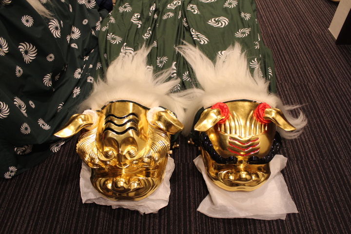国産獅子舞　総金　九寸　一式セット（お祭り） 国産獅子舞 総金 九寸 一式セット（お祭り） - メルカリ