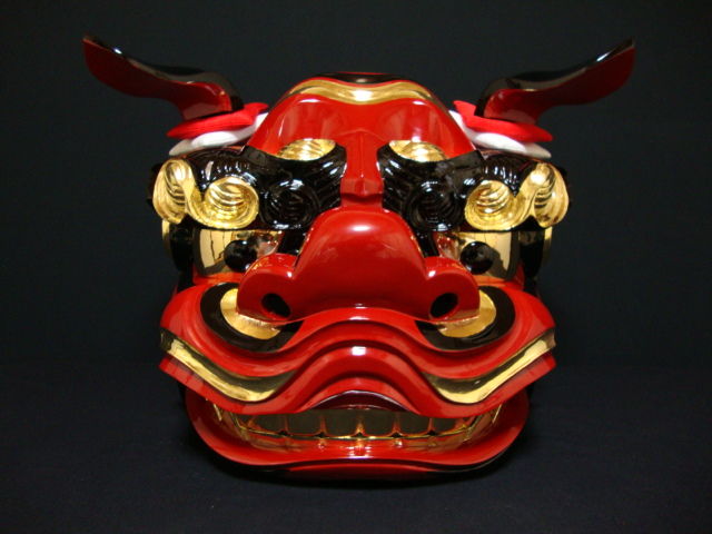 獅子舞　獅子頭 獅子舞飾り・獅子頭・縁起物・No.201220-12・梱包サイズ60