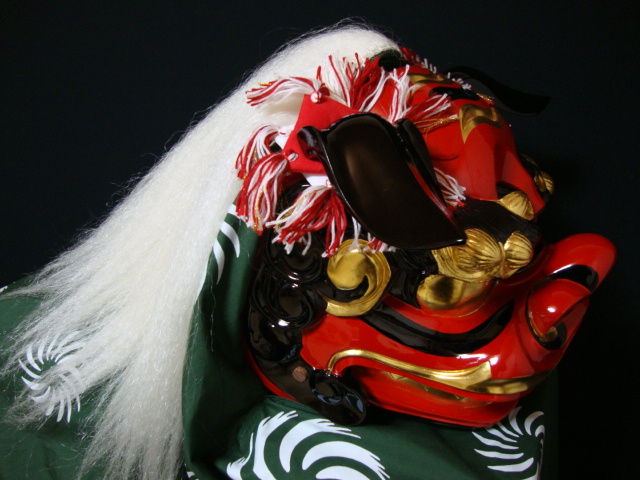 獅子頭 獅子舞 準国産 宇津 一尺一寸 販売例!! : 伝統品質 獅子頭 獅子舞 準国産 宇津 一尺一寸 販売例!! : 伝統品質