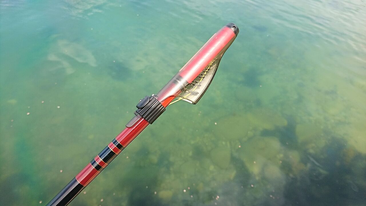 ヘラ竿改造フカセ竿（がまかつプレシードSP08の穂先使用） ヘラ竿改造