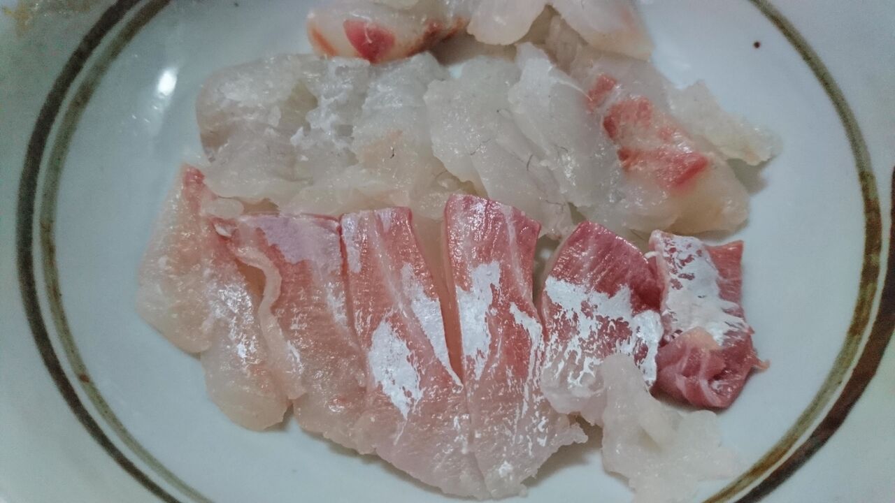 チヌ グレ 100時間熟成のお刺身 神戸のチヌ クロダイ とグレ メジナ 自己流熟成のやり方 猪丸の釣りとその他諸々