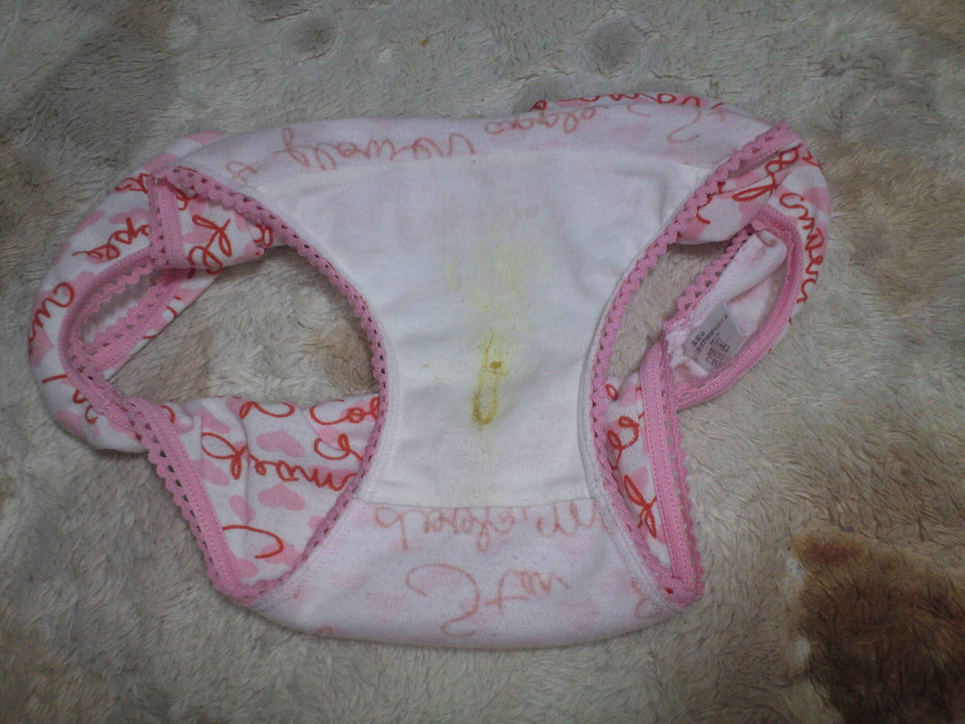 ホワイトパンティ 汚下着