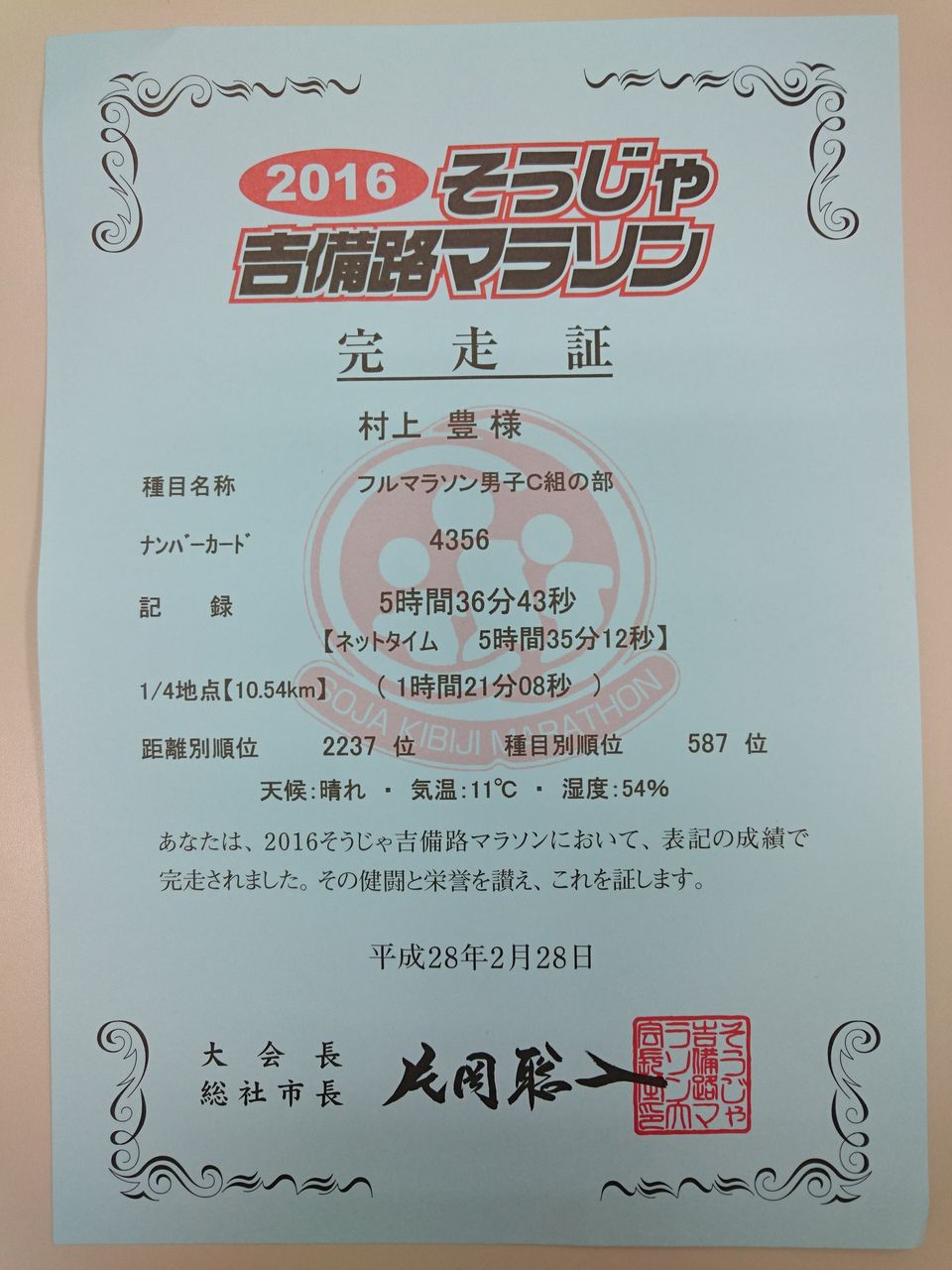 自然共生スタッフブログ 16そうじゃ吉備路マラソン 祝 完走 Livedoor Blog ブログ 自然共生スタッフブログ 16そうじゃ吉備路マラソン 祝 完走 Livedoor Blog ブログ