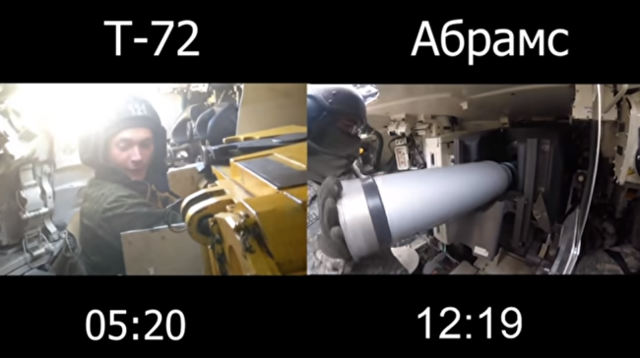 【動画】 ロシアのＴ－７２戦車と他戦車の砲弾の装填時間を比べてみた！！