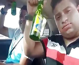 運転中に酒を飲んでイキっていた彼らの末路がこちら