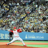 開幕戦 奮投する黒田さん