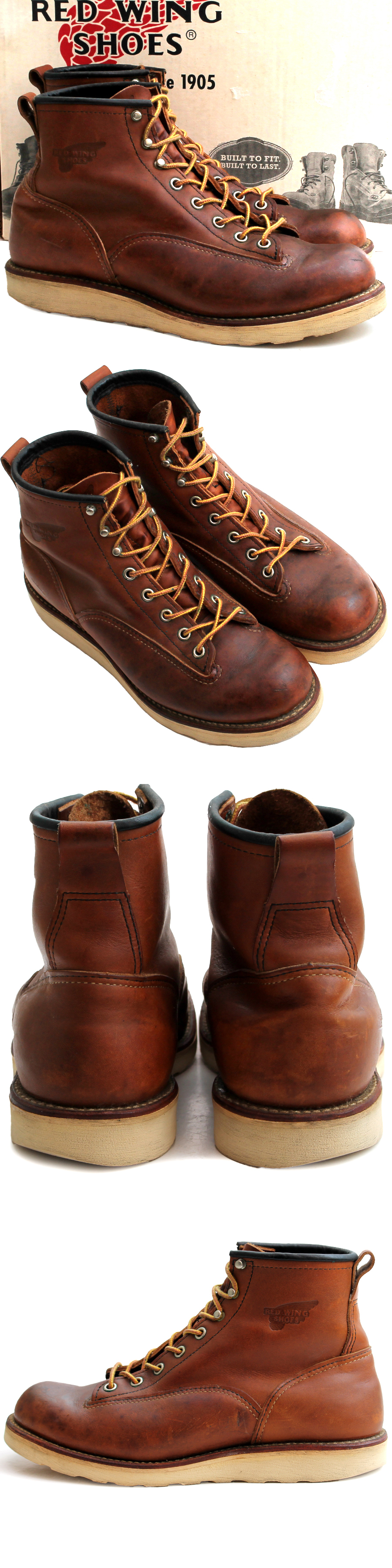 USA製☆Red Wing SHOES レッドウィング☆6inch LINEMAN BOOTS 8=26